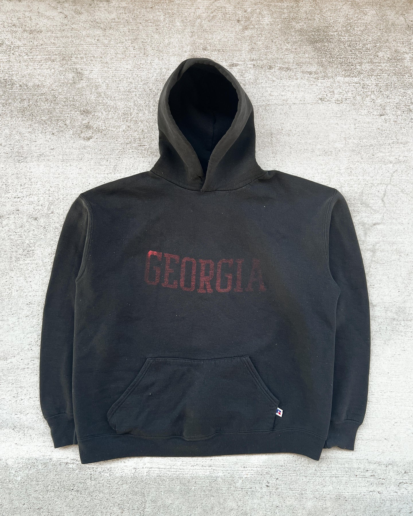 1980s Faded Georgia Russell Athletic Hoodie - Size X-Large