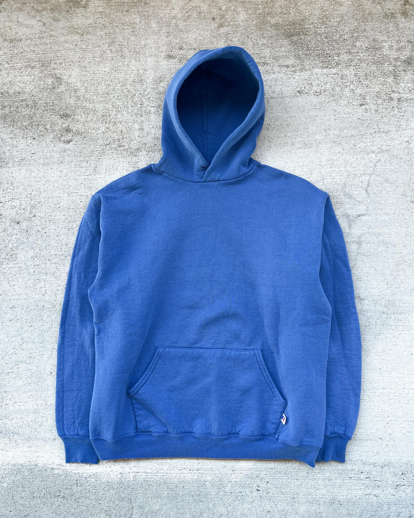 1980s Royal Blue Russell Athletic Hoodie - Size Large