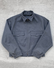 Load image into Gallery viewer, 1960s Slate Pocketed Work Jacket with Talon Zipper - Size Large
