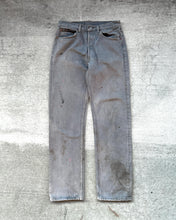 Load image into Gallery viewer, 1990s Levi&#39;s Sun Faded Distressed Purple Grey 501 - Size 31 x 31
