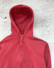 Load image into Gallery viewer, 1990s Jerzees Red Zip Up Hoodie - Size Medium
