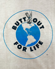 Load image into Gallery viewer, 1980s Butt Out for Life Anti-Smoking Single Stitch Tee - Size Medium
