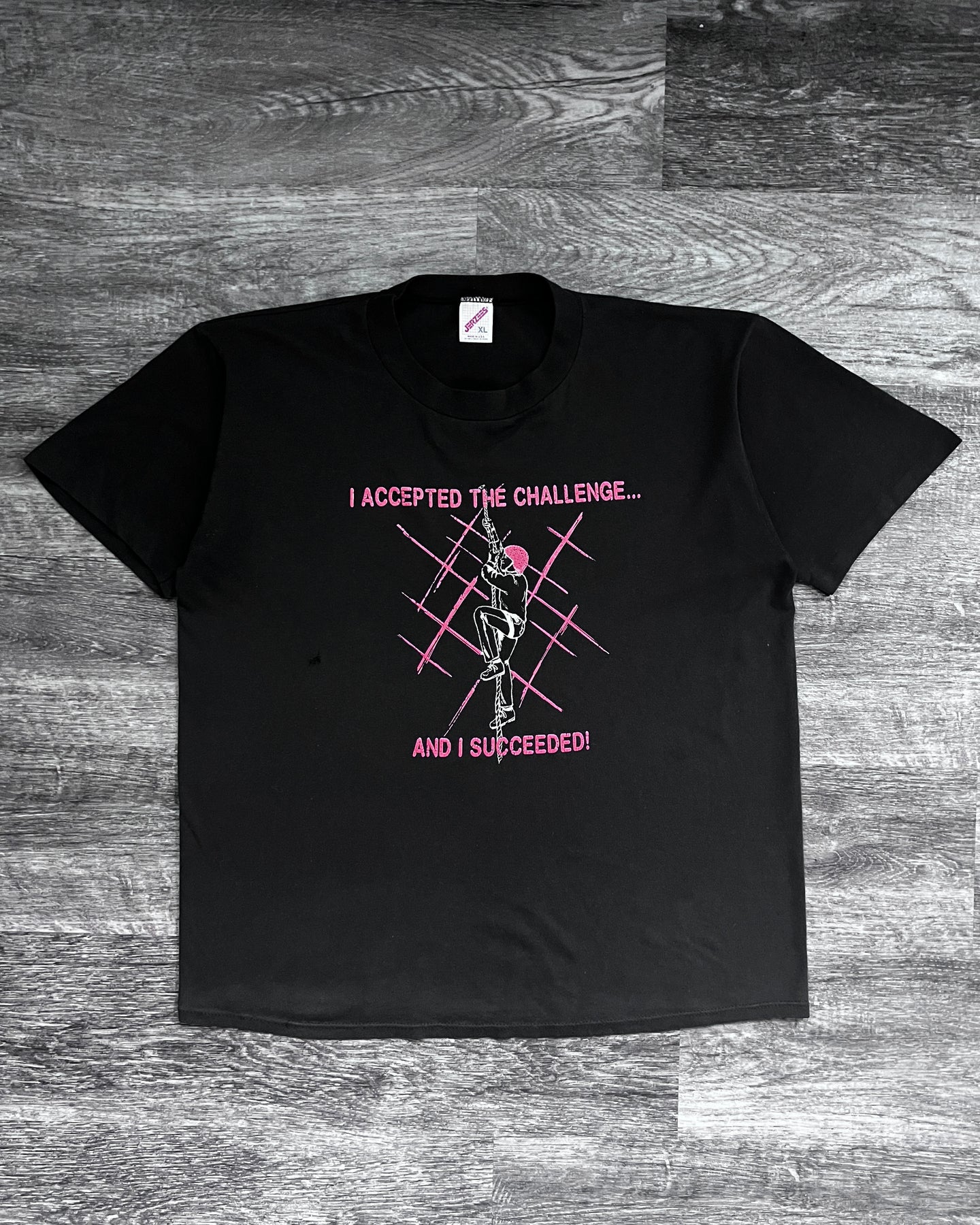 1990s I Accepted the Challenge Single Stitch Tee - Size X-Large