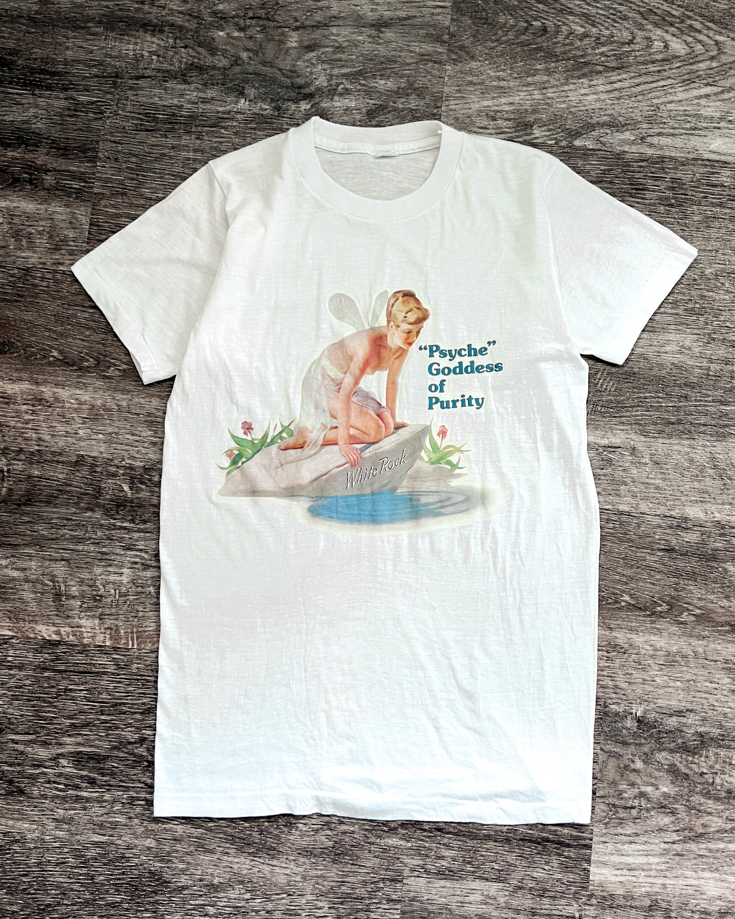 1980s Psyche Goddess of Purity Single Stitch Tee - Size Small
