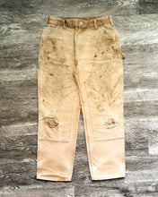 Load image into Gallery viewer, 1990s Carhartt Thrashed Sun Bleached Double Knees - Size 33 x 30
