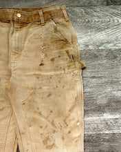 Load image into Gallery viewer, 1990s Carhartt Thrashed Sun Bleached Double Knees - Size 33 x 30
