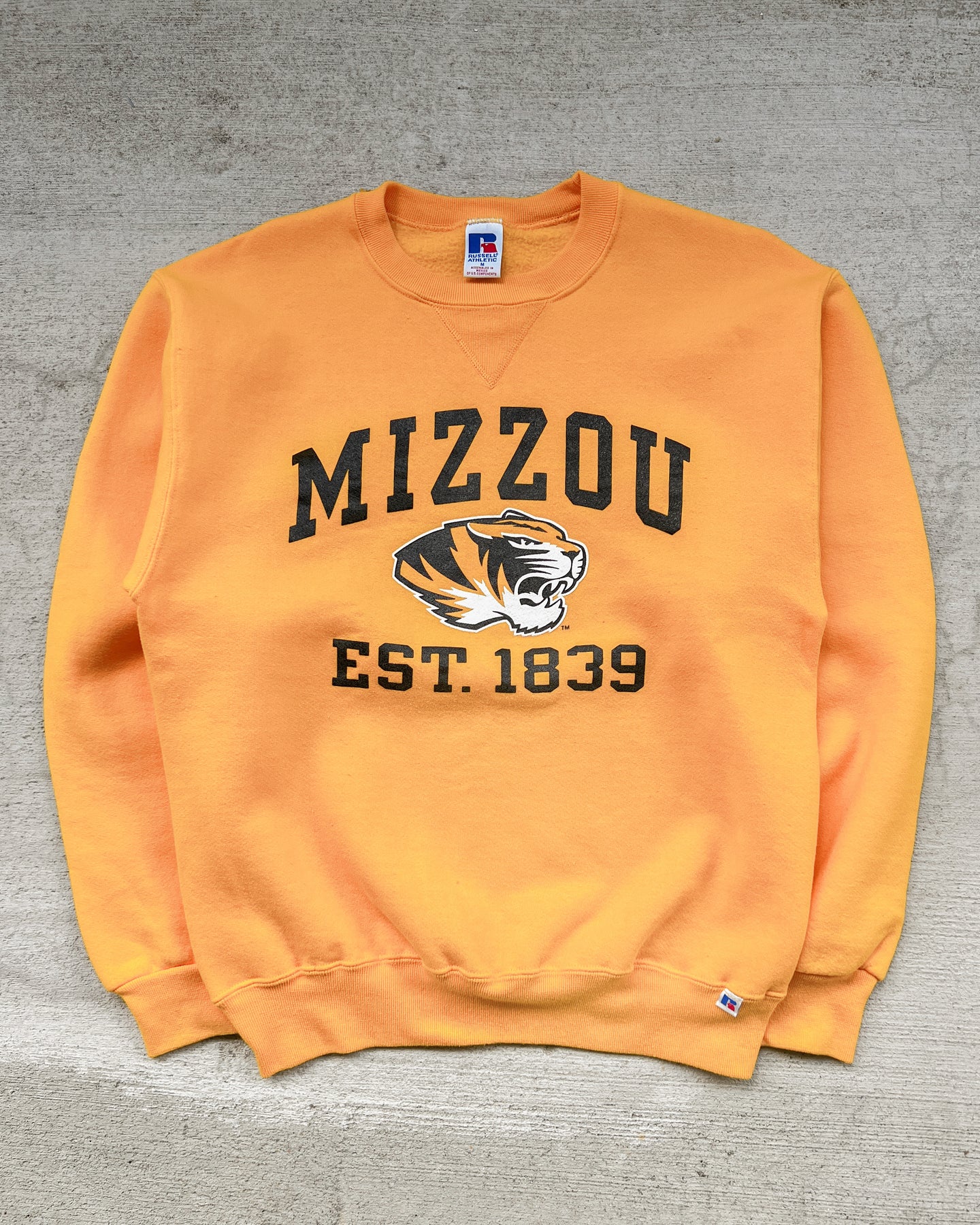 1990s Russell Athletic Mizzou Crewneck Sweatshirt - Size Medium