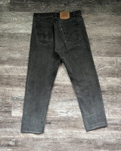Load image into Gallery viewer, 1990s Levi&#39;s Washed Black Orange Tab 505 - Size 32 x 30
