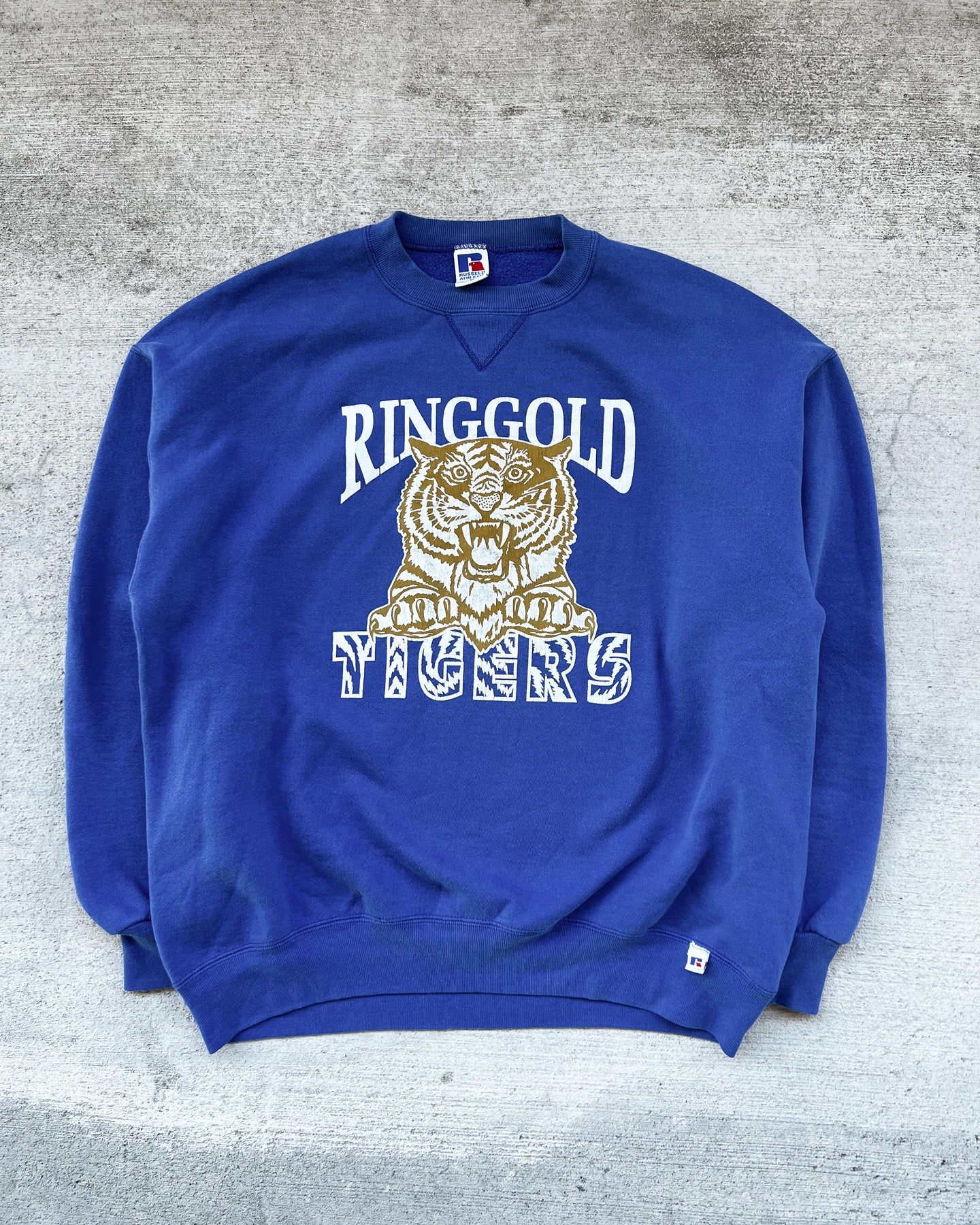 1990s Russell Athletic Ringgold Tigers Crewneck - Size X-Large