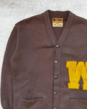 Load image into Gallery viewer, 1960s Brown &quot;W&quot; Cardigan - Size Large
