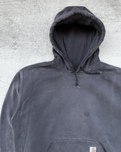 Load image into Gallery viewer, 1990s Carhartt Sun Faded Black Hoodie - Size X-Large
