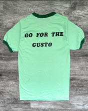 Load image into Gallery viewer, 1980s Go for The Gusto Single Stitch Ringer Tee - Size Medium
