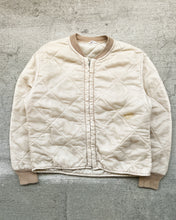 Load image into Gallery viewer, 1970s Cream Quilted Liner Jacket - Size Large
