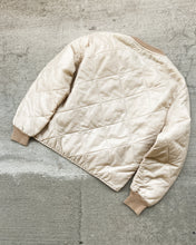 Load image into Gallery viewer, 1970s Cream Quilted Liner Jacket - Size Large

