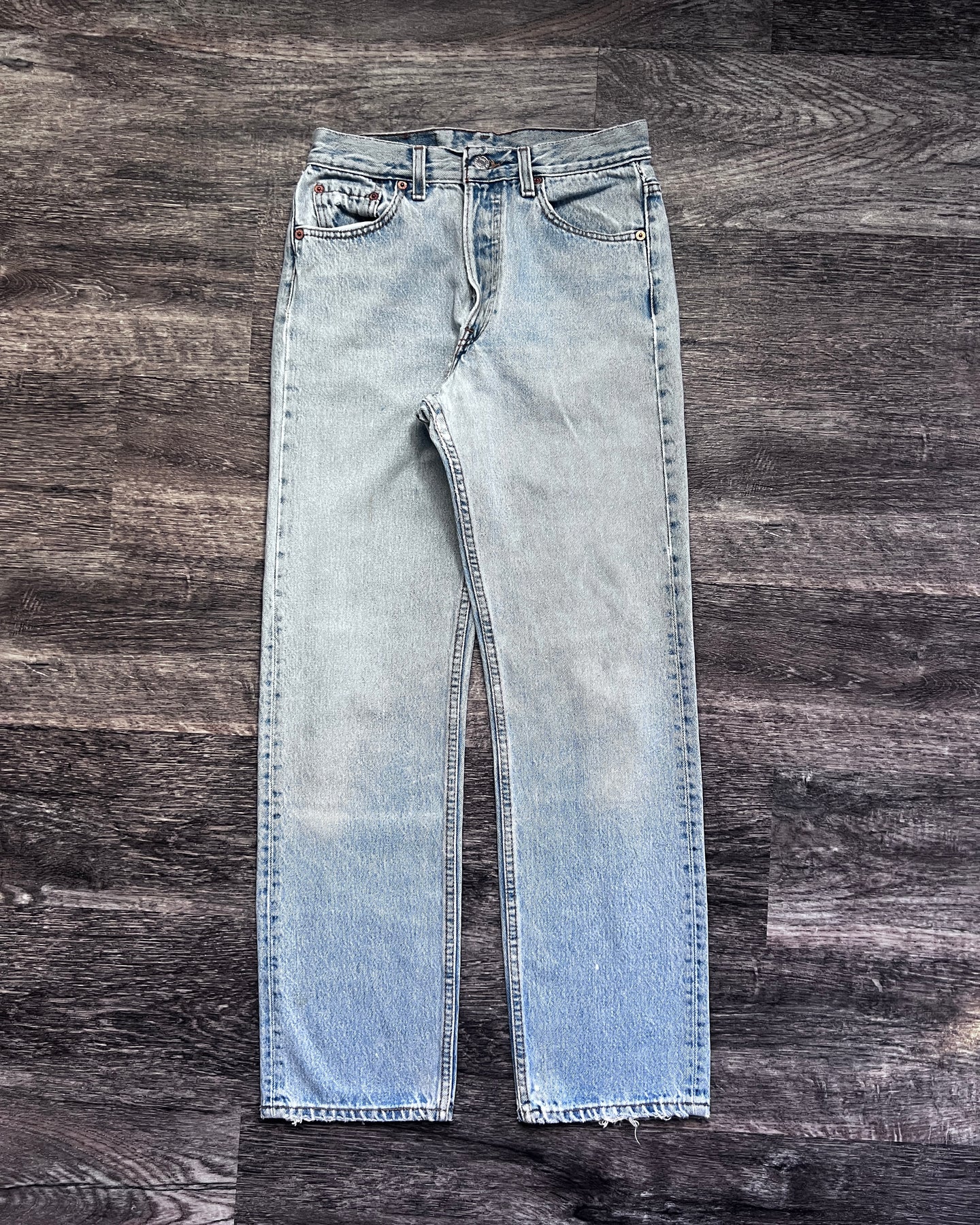 1990s Levi's Light Wash Repaired 501 - Size 27 x 29
