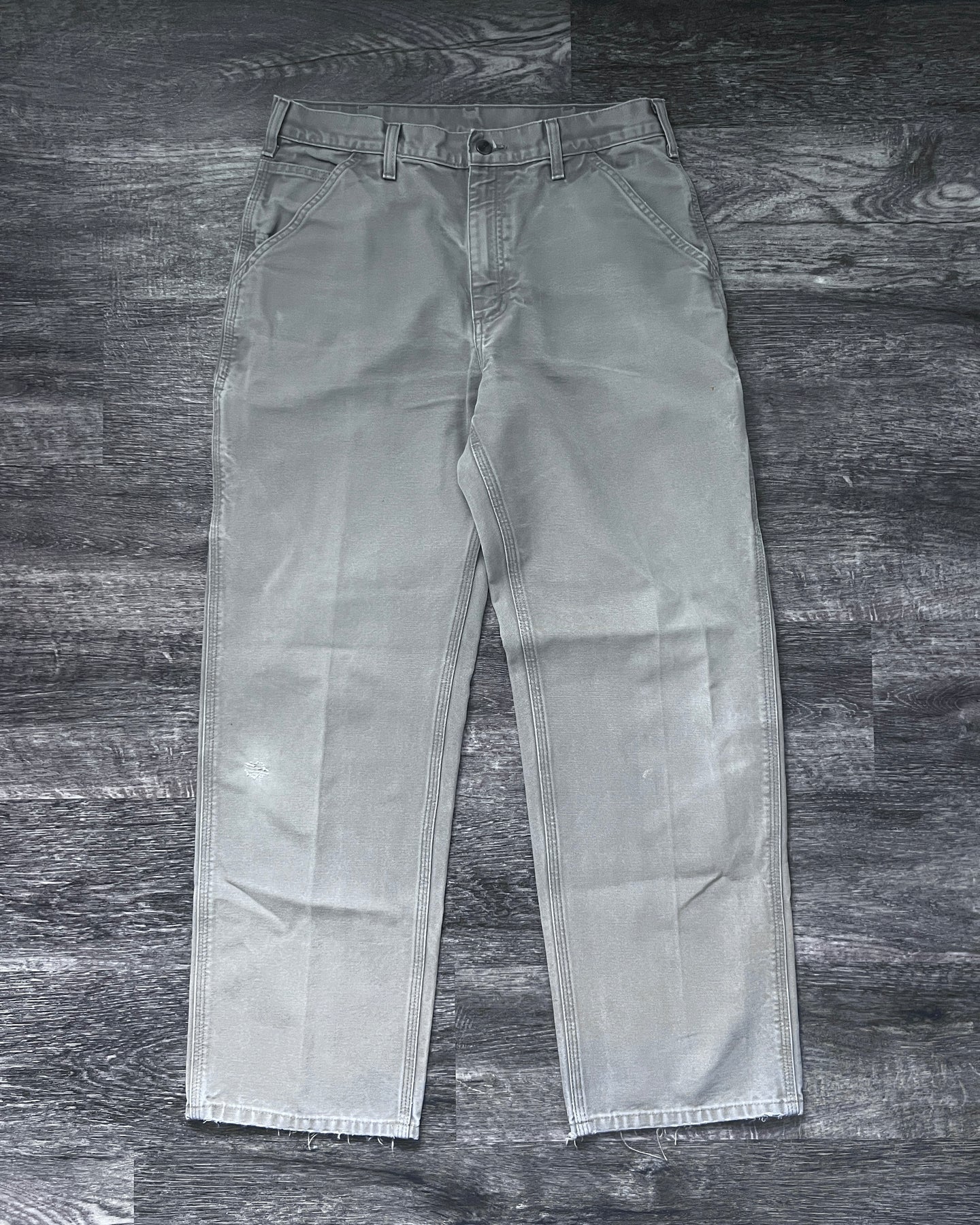 Carhartt Stone Grey Carpenter Pants - Size 34 x 31