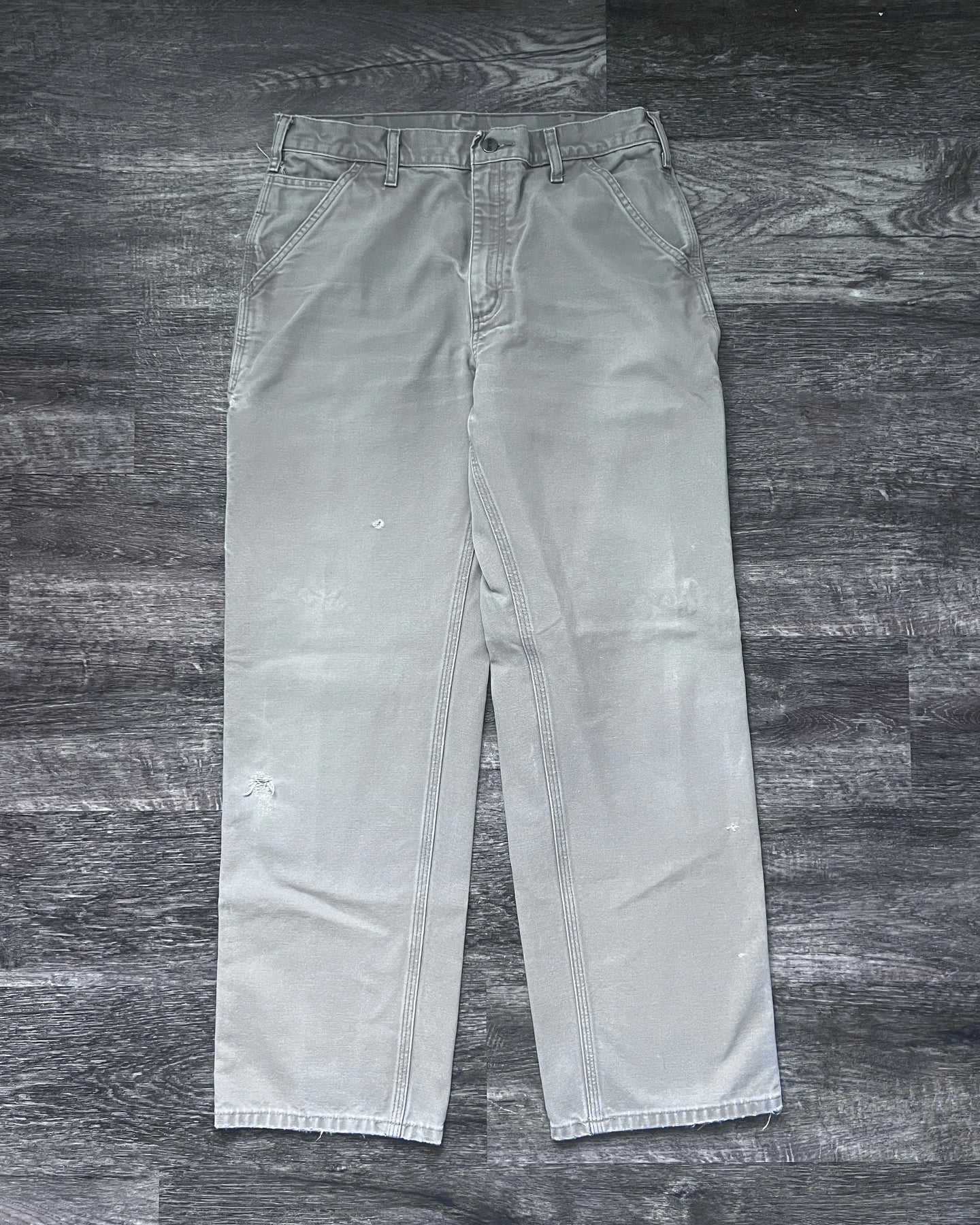 Carhartt Stone Grey Carpenter Pants - Size 33 x 31