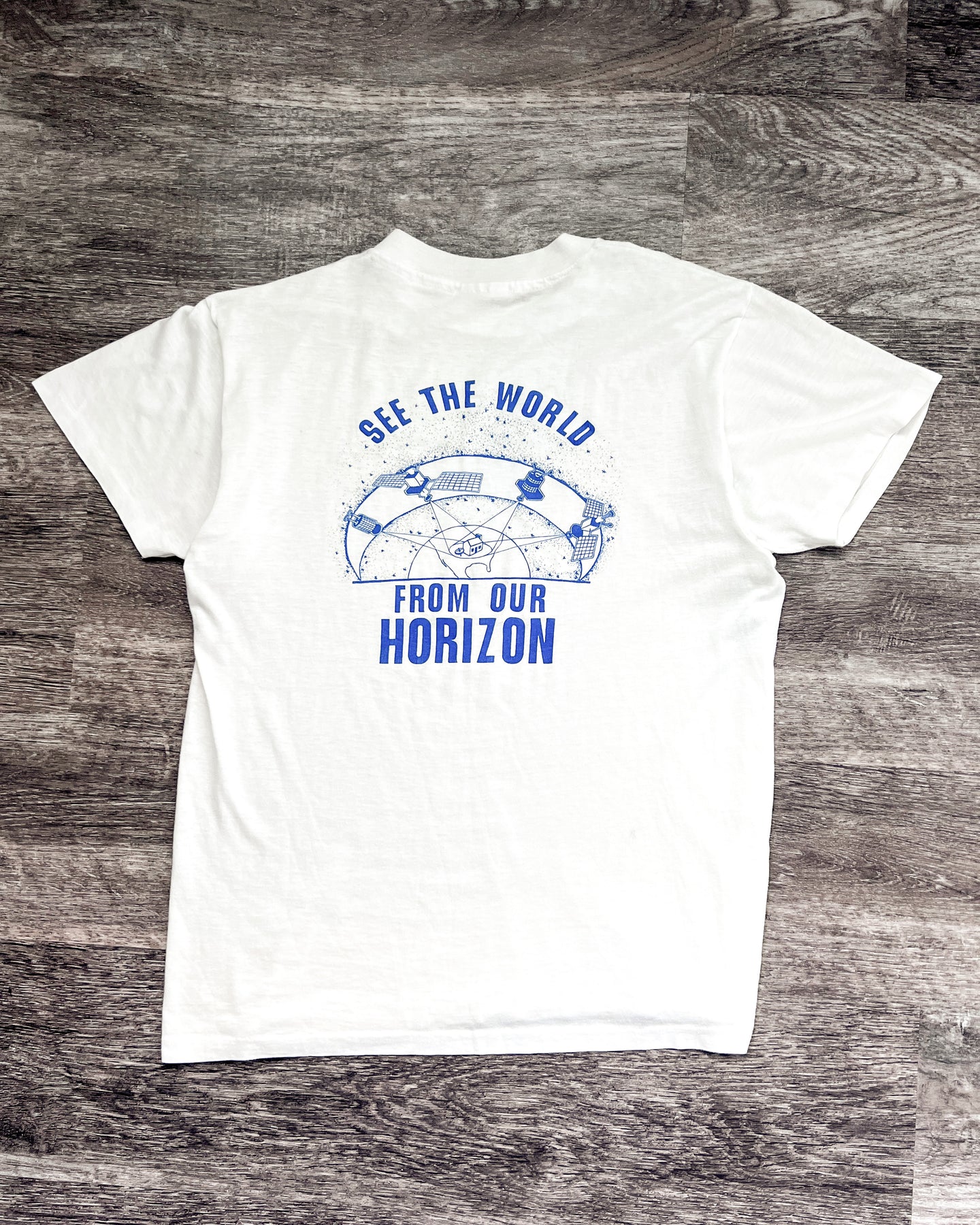 1990s Horizon Single Stitch Tee - Size Medium