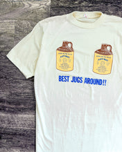 Load image into Gallery viewer, 1980s Best Jugs Around Cream Single Stitch Tee - Size Large
