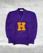 Load image into Gallery viewer, 1940s &quot;H&quot; Collegiate Sweater - Size Medium
