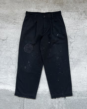 Load image into Gallery viewer, 1980s Heavily Repaired Black Chino Work Pants - Size 30 x 26
