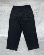 Load image into Gallery viewer, 1980s Heavily Repaired Black Chino Work Pants - Size 30 x 26
