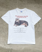 Load image into Gallery viewer, 1990s I Learned from My Cat Single Stitch Beefy Tee - Size Medium
