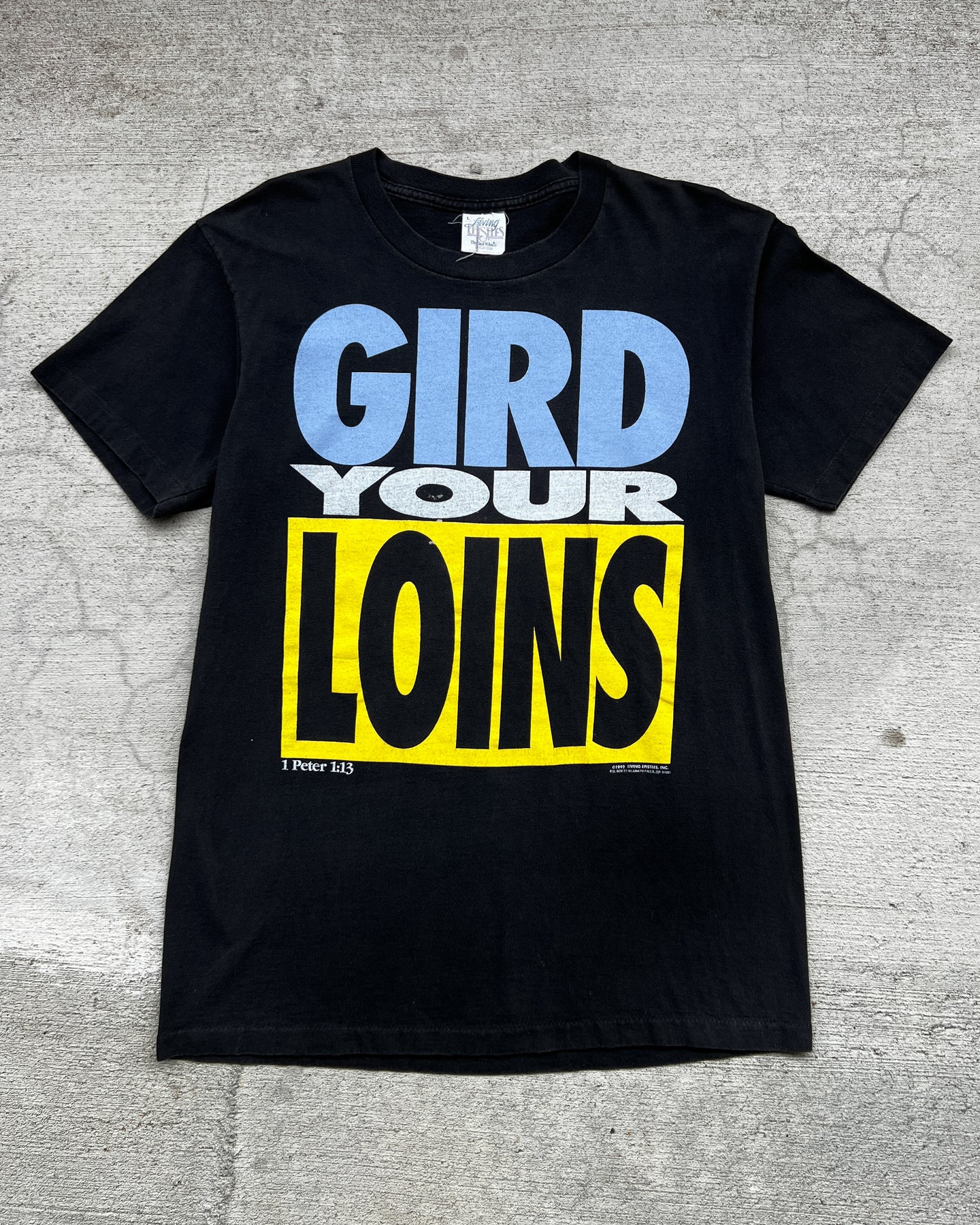 1990s Gird Your Loins Single Stitch Tee - Size Large