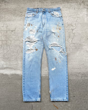 Load image into Gallery viewer, 1990s Levi&#39;s Thrashed Painter 505 - Size 33 x 32
