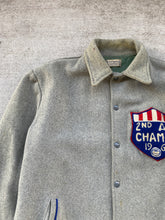 Load image into Gallery viewer, 1965 2nd AF Champions Grey Varsity Peacoat - Size Large
