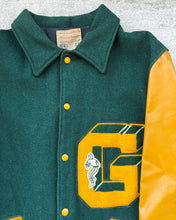 Load image into Gallery viewer, 1970s Two Tone &quot;G&quot; Letterman Varsity Jacket - Size X-Large
