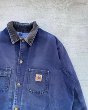 Load image into Gallery viewer, 1990s Sun Faded Carhartt Chore Coat Jacket - Size X-Large

