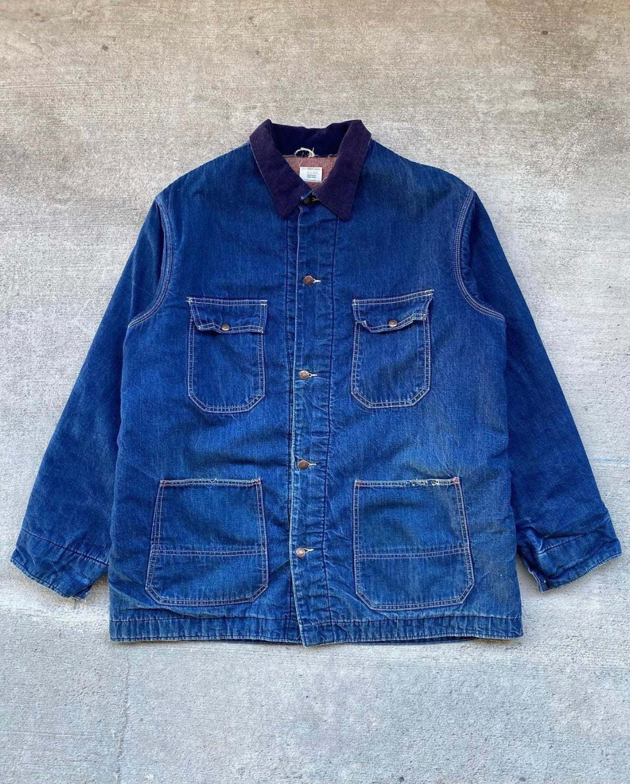 1960s Big Mac Denim Chore Coat - Size X-Large – TIRED LAUNDRY