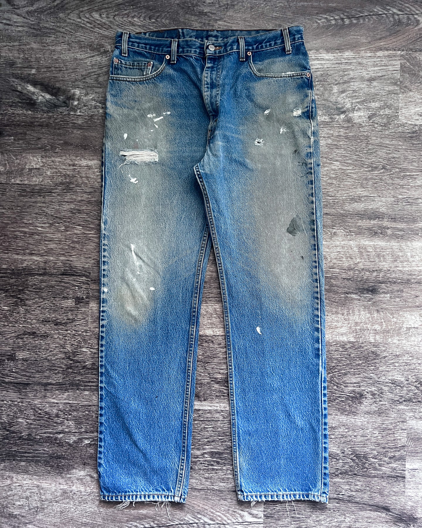 1990s Levi's Well Worn 505 - Size 36 x 32