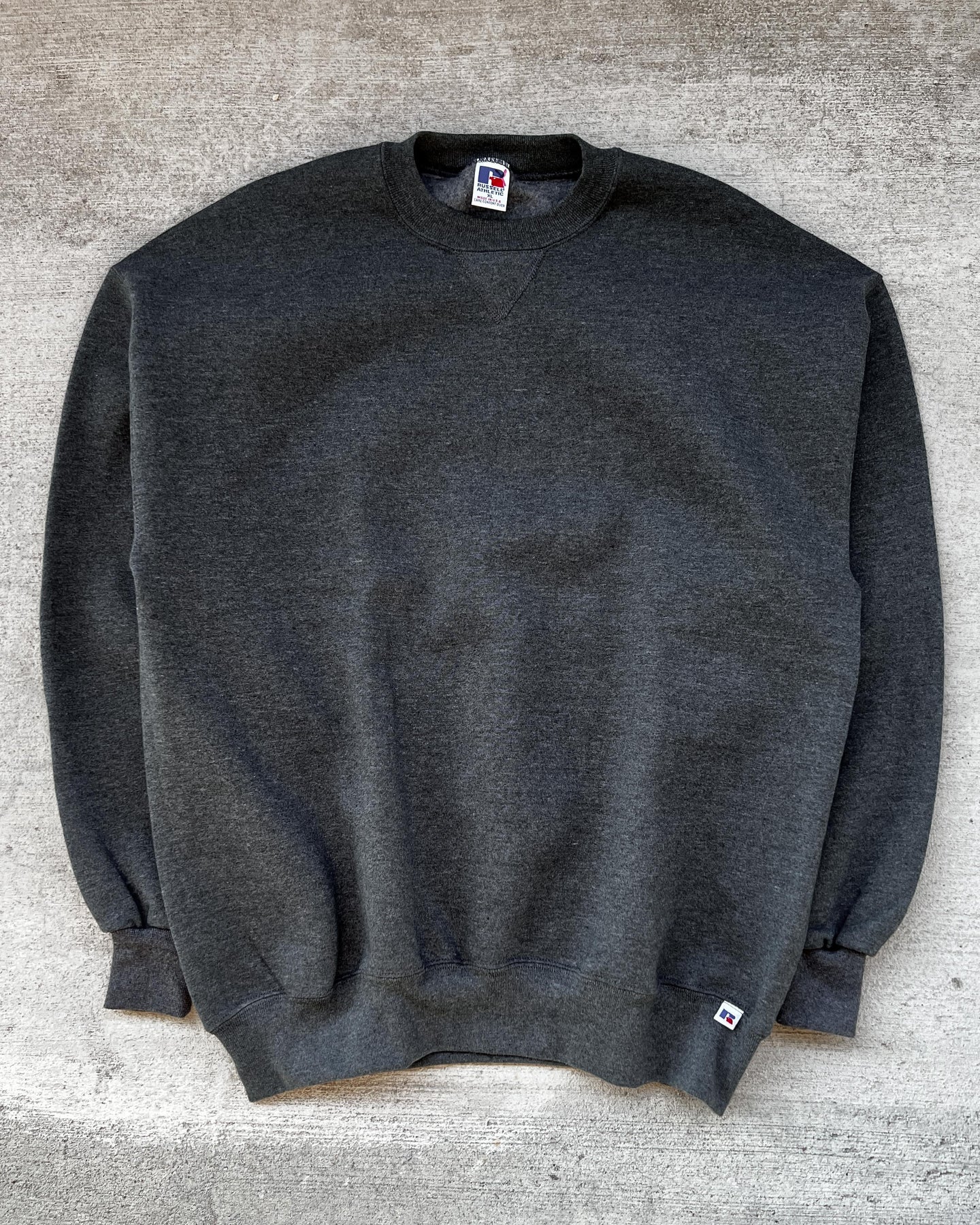 1990s Russell Athletic Charcoal Grey Crewneck - Size X-Large