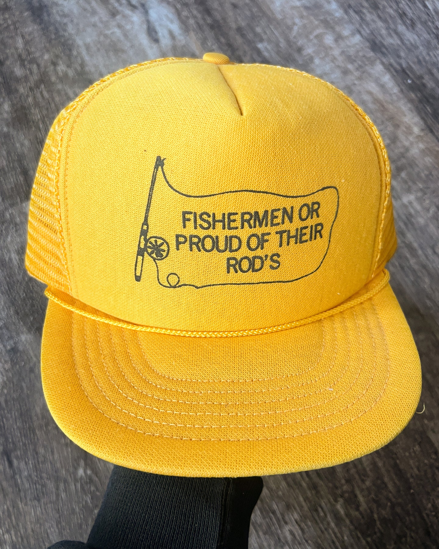 1980s Fishermen Are Proud of Their Rods Snapback Trucker - One Size