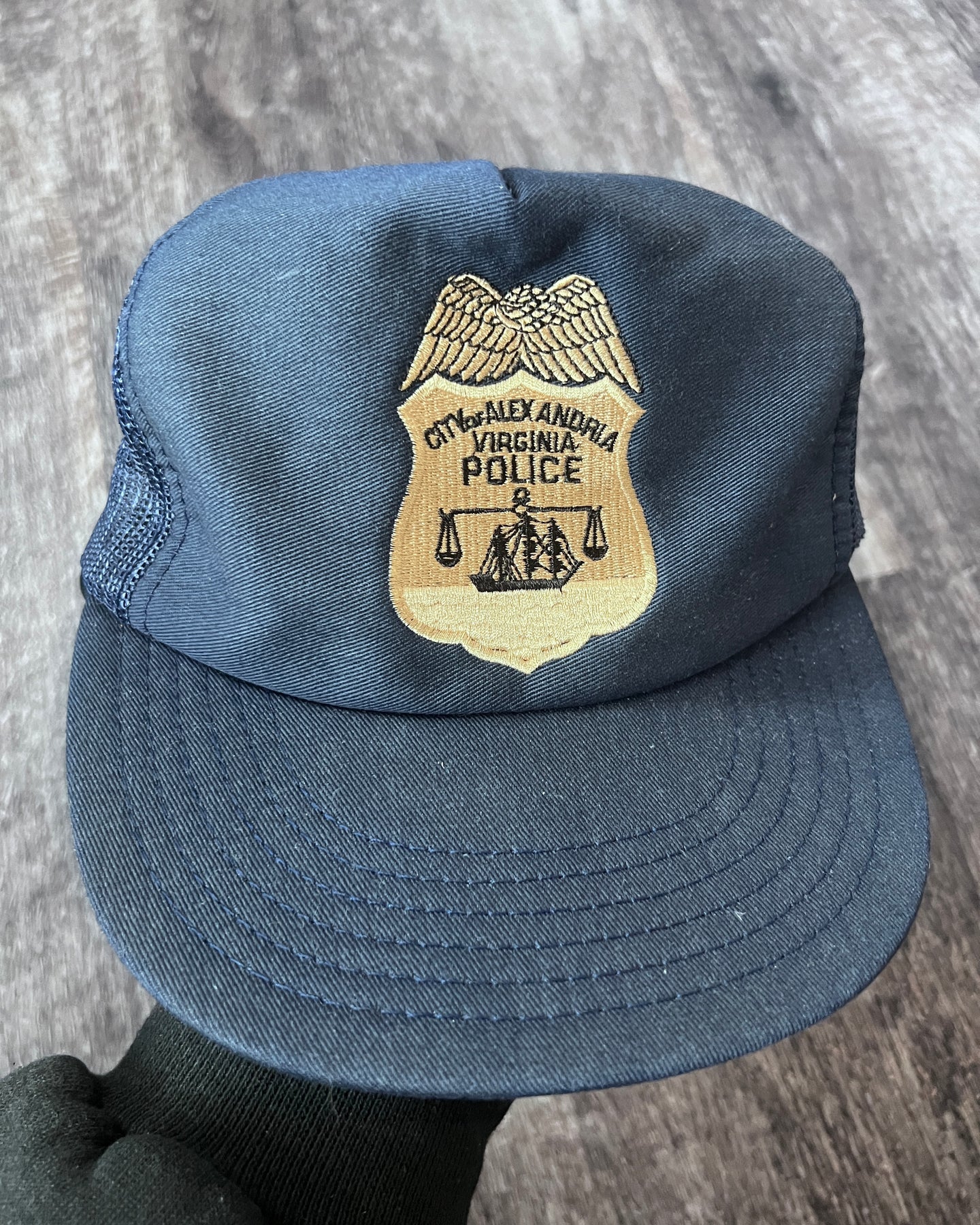 1990s Alexandria Police Snapback Trucker Hat - One Size