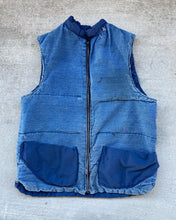 Load image into Gallery viewer, 1990s Reversible Denim Puffer Vest - Size Medium
