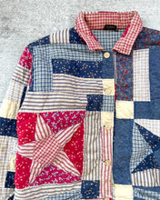 Load image into Gallery viewer, 1990s Handmade Patchwork Reversible Quilt Jacket - Size Large
