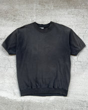 Load image into Gallery viewer, 1990s Short Sleeve Faded Black Crewneck - Size Large
