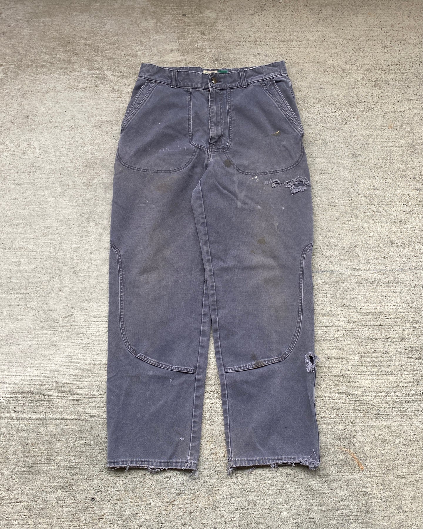 1990s WearGuard Canvas Double Knee Distressed Pants - Size 32 x 29