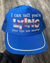 Load image into Gallery viewer, 1980s I Can Tell You&#39;re Lying Snapback Trucker - One Size
