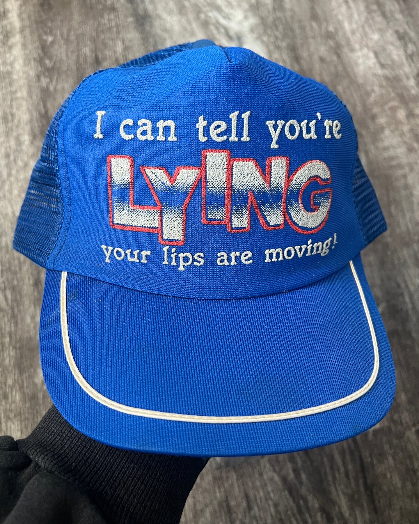 1980s I Can Tell You're Lying Snapback Trucker - One Size
