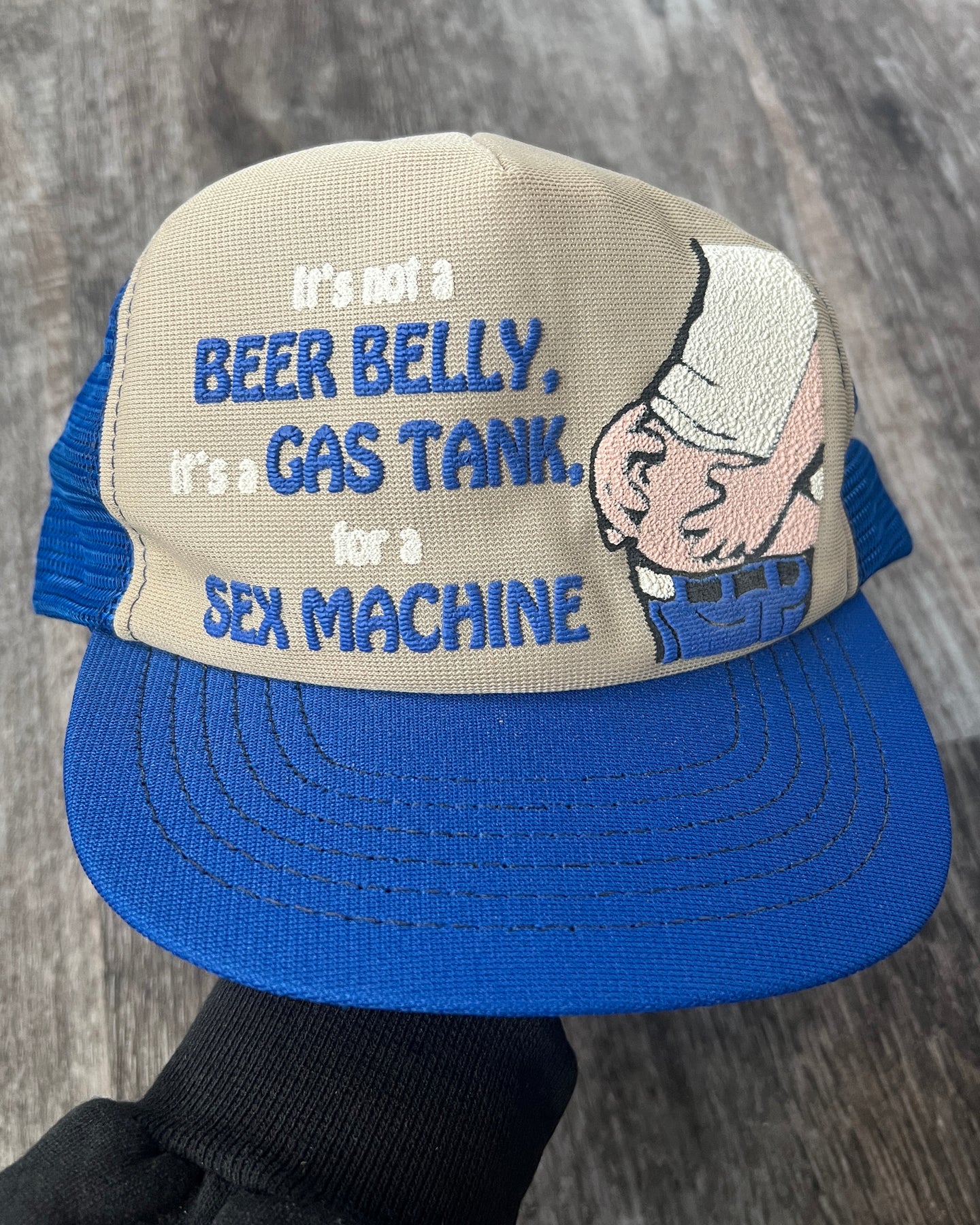 1980s Gas Tank for A Sex Machine Snapback Trucker - One Size