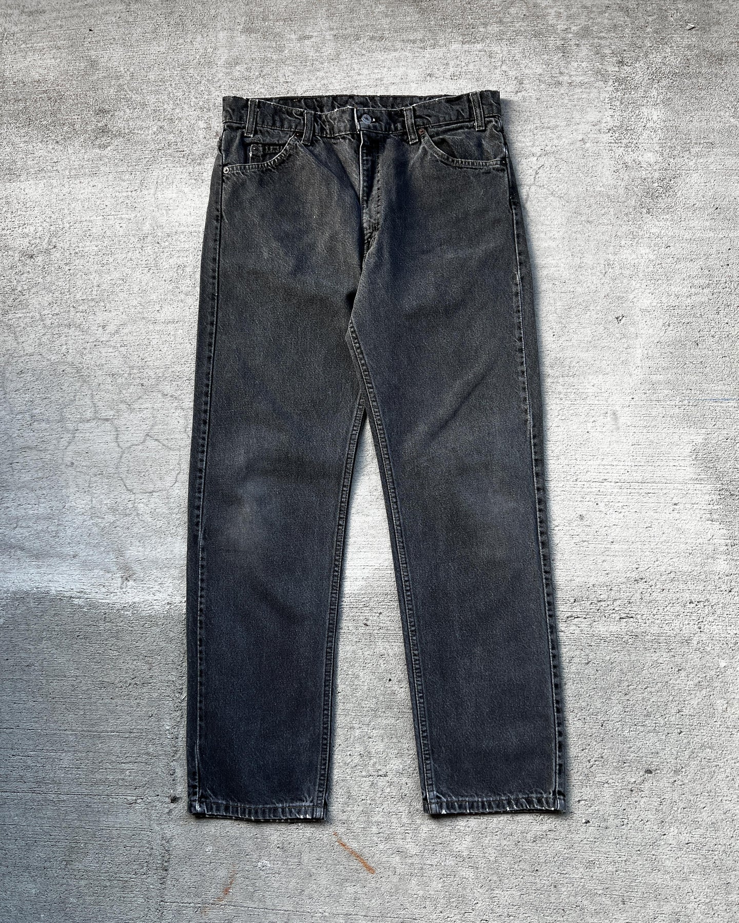 1990s Charcoal Grey Levi's 505 - Size 35 x 32