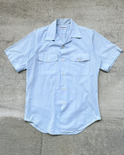 Load image into Gallery viewer, 1960s Baby Blue Camp Collar Button Down Shirt - Size Large
