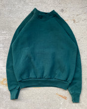 Load image into Gallery viewer, 1990s Forest Green Raglan Cut Crewneck - Size XSmall
