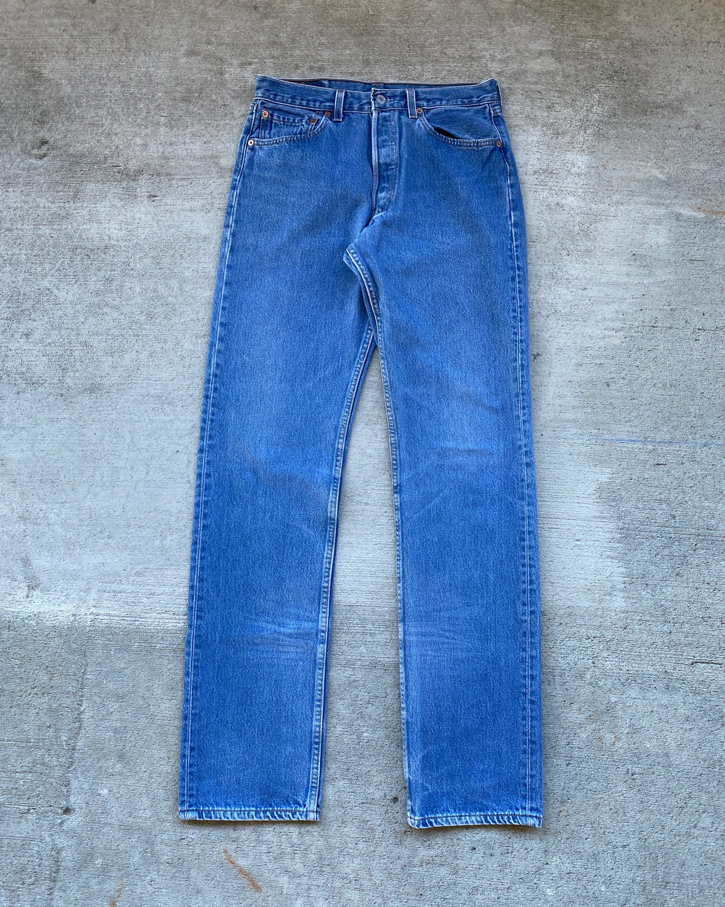 1980s Levi's 501xx Mid Wash Denim Jeans - 30 x 34