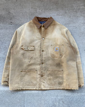 Load image into Gallery viewer, 1990s Sun Faded Thrashed Carhartt Chore Coat - Size Large
