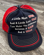 Load image into Gallery viewer, 1980s A Little Less Talk Snapback Trucker - One Size
